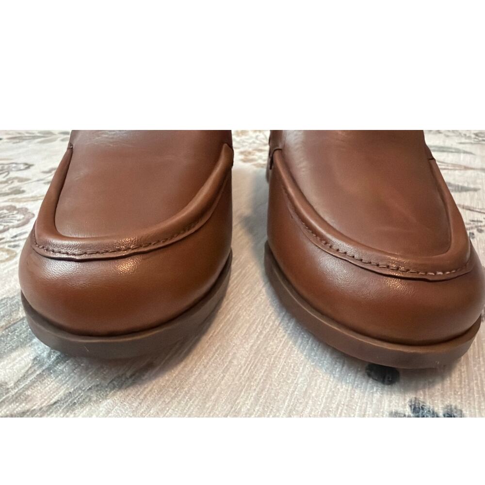 Franco Sarto Women’s Newbocca Loafer Cognac Leather Size 7.5 M - Picture 3 of 8